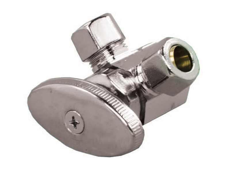 Twin Outlet Chrome Angle Valve